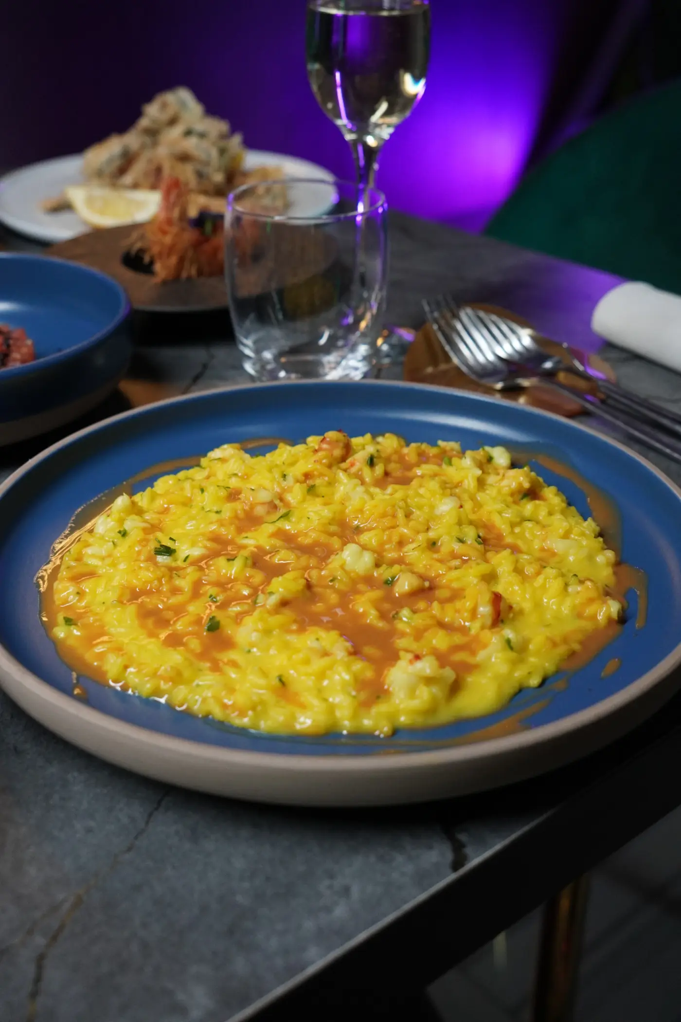 Risotto gamberi e zafferano